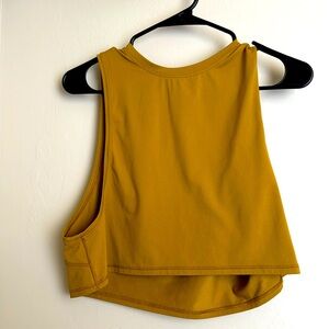Lululemon Muscle Love Crop Top (Gold Spice)